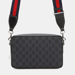 Gucci: Чёрная сумка  GG Supreme