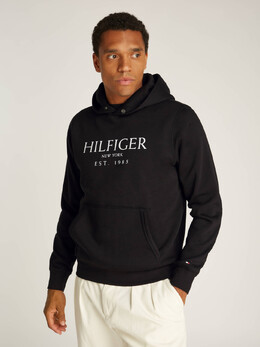 Tommy Hilfiger: Чёрная толстовка 