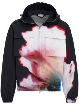 Alexander McQueen: Куртка с цветочным принтом 