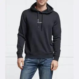 Armani Exchange: Синяя толстовка 