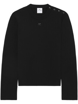 Courreges: Чёрная толстовка 