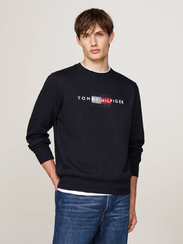 Tommy Hilfiger: Тёмная толстовка 