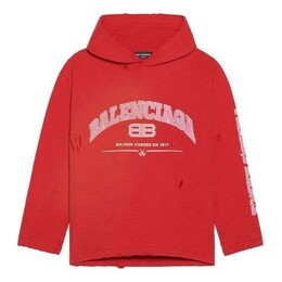 Balenciaga: Красная толстовка 