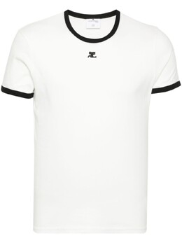 Courreges: Белая футболка 