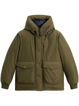 Woolrich: Зелёный пуховик 