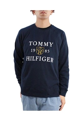 Tommy Hilfiger: Чёрная толстовка 