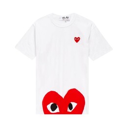 Comme Des Garçons Play: Белая футболка  Heart