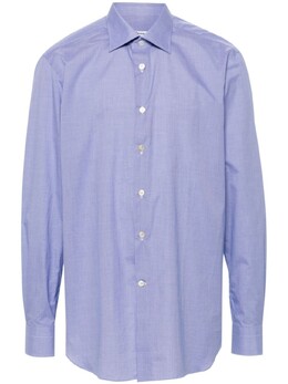 Kiton: Синяя рубашка 