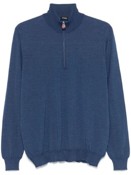 Kiton: Синий свитер 