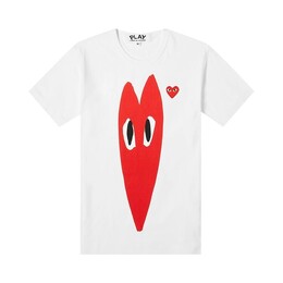 Comme Des Garçons Play: Футболка  Heart стрейч