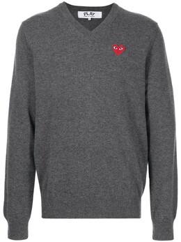 Comme Des Garçons Play: Свитер с v-образным вырезом 