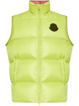 Moncler: Зелёный жилет 