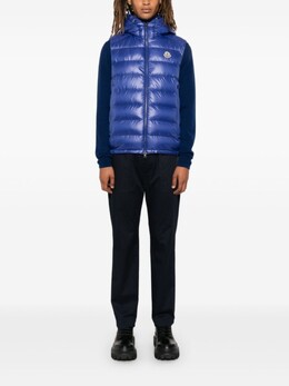 Moncler: Синий жилет 