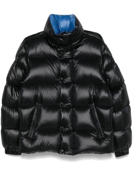 Moncler: Чёрный пуховик 