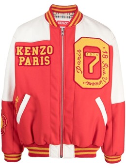 Kenzo: Красная куртка  Tiger