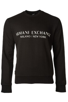 Armani Exchange: Чёрная толстовка 