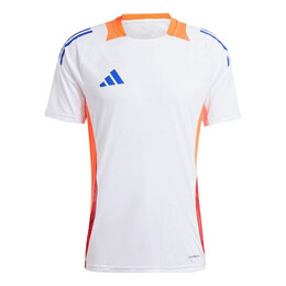 Adidas: Белая футболка  Tiro