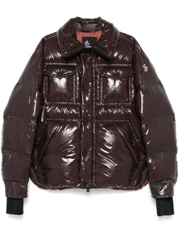 Moncler Grenoble: Коричневая куртка 