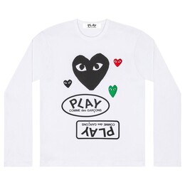 Comme Des Garçons Play: Футболка с длинным рукавом 