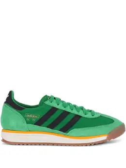 adidas: Зелёные кроссовки  SL-72