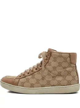 Gucci Pre-Owned: Бежевые кроссовки 