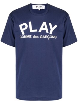 Comme Des Garçons Play: Синяя футболка 