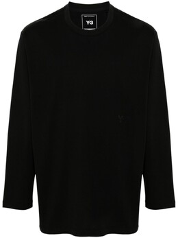 Y-3: Чёрная футболка 