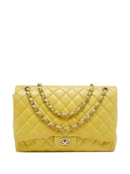 CHANEL Pre-Owned: Жёлтая сумка 