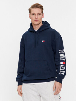 Tommy Jeans: Синяя толстовка 