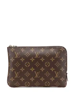 Louis Vuitton Pre-Owned: Коричневый клатч 