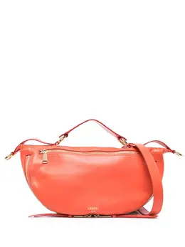 Lancel: Оранжевая сумка через плечо 