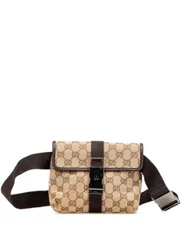 Gucci Pre-Owned: Коричневая поясная сумка 