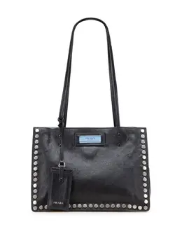 Prada Pre-Owned: Чёрная сумка-шоппер 