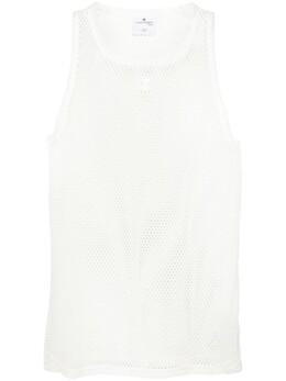 Courreges: Футболка в сетку 