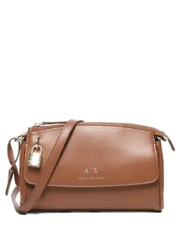 Armani Exchange: Коричневая сумка 