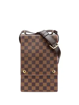 Louis Vuitton Pre-Owned: Коричневая сумка через плечо 