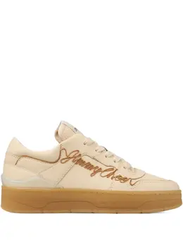 Jimmy Choo: Белые кроссовки 