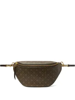 Tory Burch: Коричневая поясная сумка 