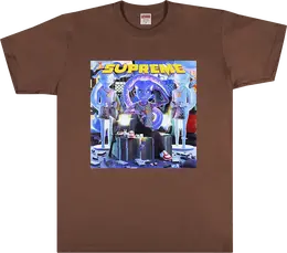 Supreme: Коричневая футболка  Richest