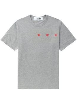 Comme Des Garçons Play: Серая футболка 