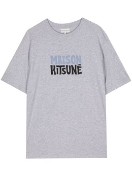 Maison Kitsuné: Серая футболка 