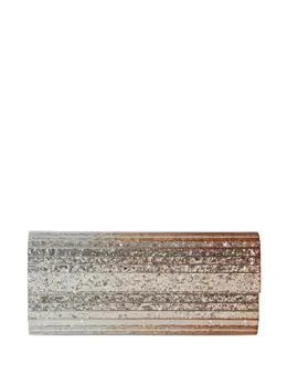 Jimmy Choo: Серебристый клатч 