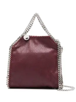 Stella McCartney: Красная сумка-шоппер  Falabella