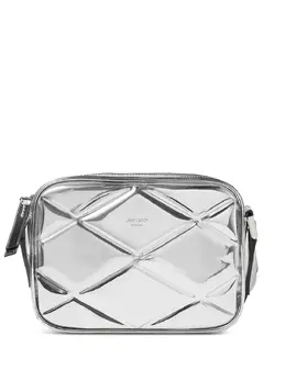 Jimmy Choo: Серебристая сумка 