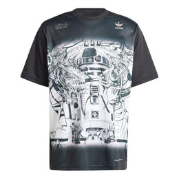 Adidas: Чёрная футболка  Star Wars
