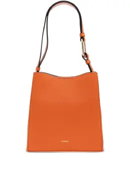 Furla: Оранжевая сумка-шоппер 