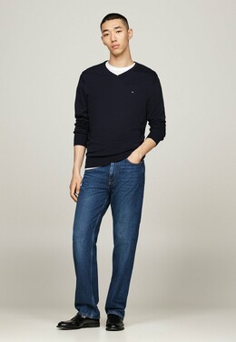 Tommy Hilfiger: Свитер  Essential с v-образным вырезом