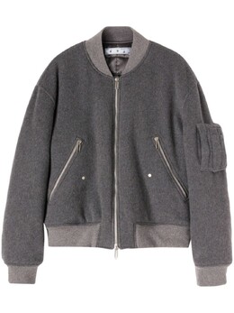 Off-White: Куртка с вышивкой 