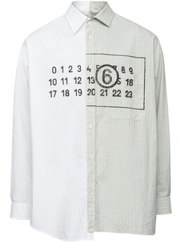 MM6 Maison Margiela: Рубашка с принтом 
