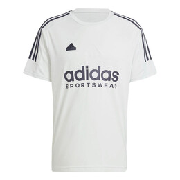 Adidas: Зелёная футболка  Tiro